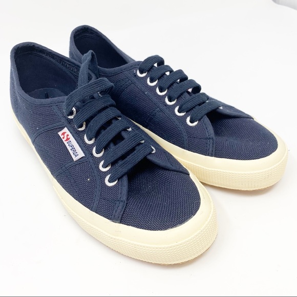 Superga Shoes - Superga navy canvas tennis shoes sneakers athletic